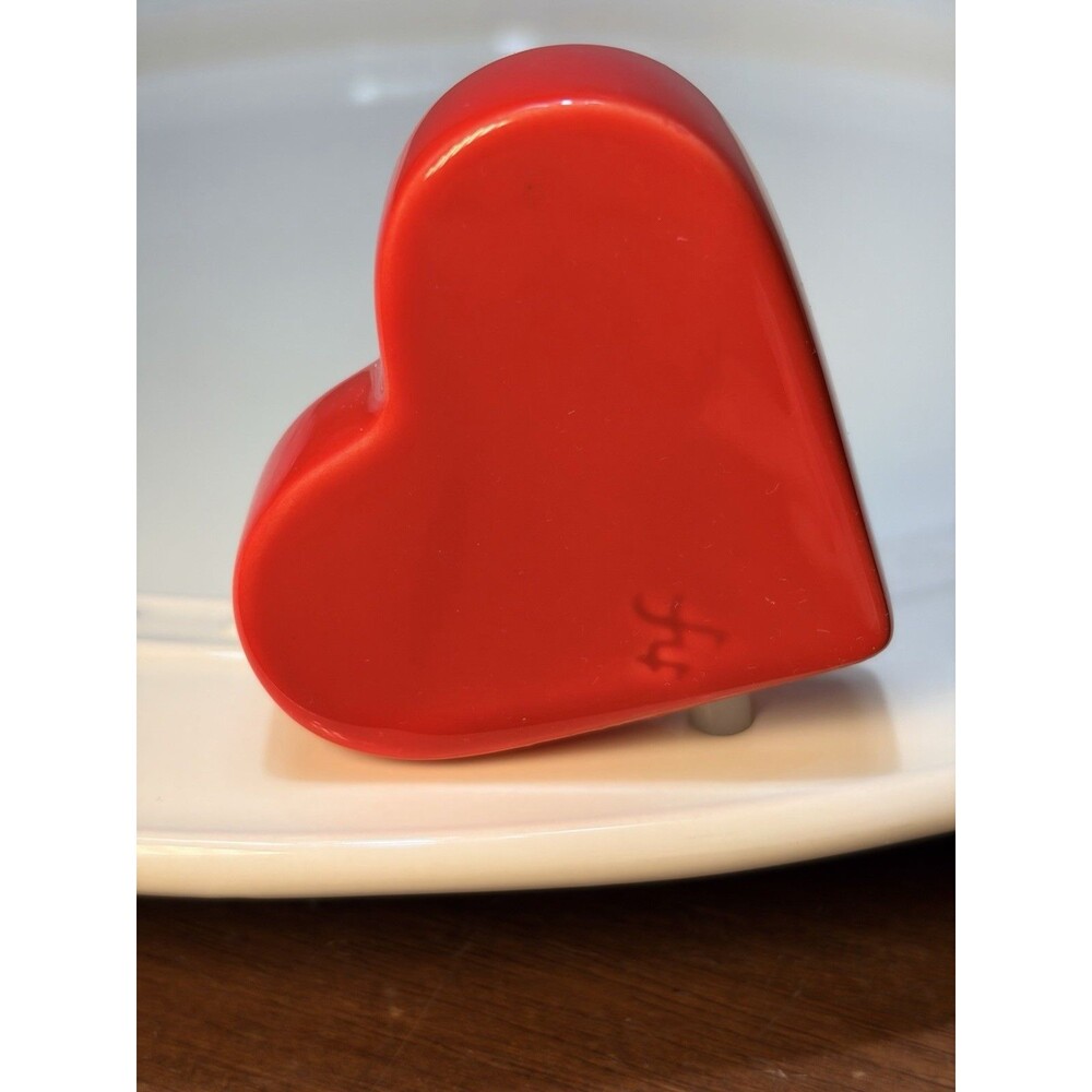NORA FLEMING Be Mine Red Heart Mini Charm Decor Ceramic 2"